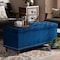 Baxton Studio Kaylee Navy Blue Velvet Upholstered Tufted Storage Ottoman Bench 160-9935 - alternate 6